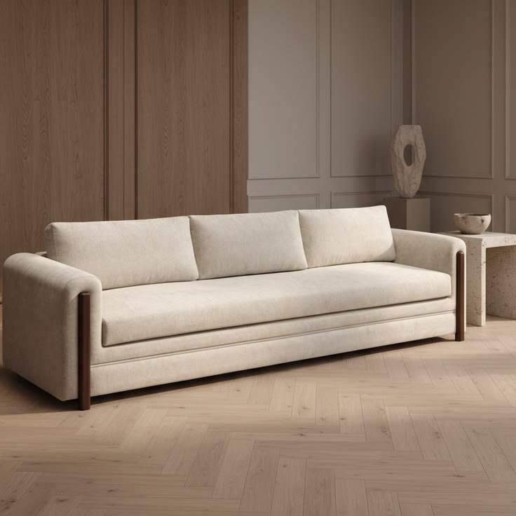 Tuxedo off white 3 seater sofa
